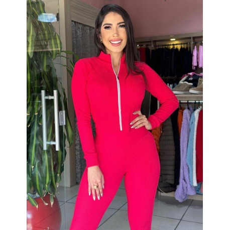 Macacão Jade Poliamida Canelada